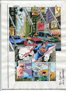 Adventures of Superman #150 p.8 1999 Color Guide art by Glenn Whitmore