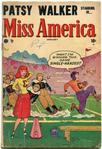 Miss America Vol 7 #43- Patsy Walker- Football cover POOR