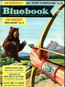 BLUE BOOK PULP-APRIL 1953-G/VG-MCDERMOTT COVER-TOM ROAN-WELLNER-LOUIS KAYE G/VG