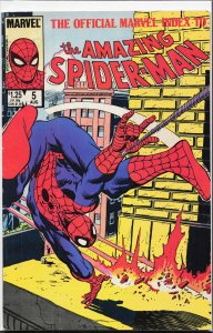 The Official Marvel Index to the Amazing Spider-Man #5 (1985) Spider-Man