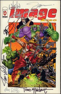 Image Zero #0 (VF/NM) 1993 Signed Todd McFarlane, Jim Lee, Eric Larsen, Liefeld 