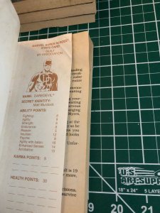 TSR Marvel Super Marvel Super Heroes Gamebook #5, 6, 7, 8 all cards attached