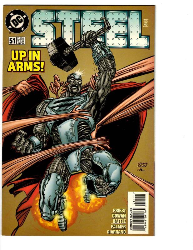 3 Steel DC Comic Books # 50 51 52 Superman Priest Cowan Palmer Metropolis BH38