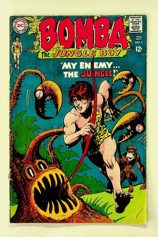 Bomba The Jungle Boy #3 - (Jan-Feb 1968, DC) - Good 