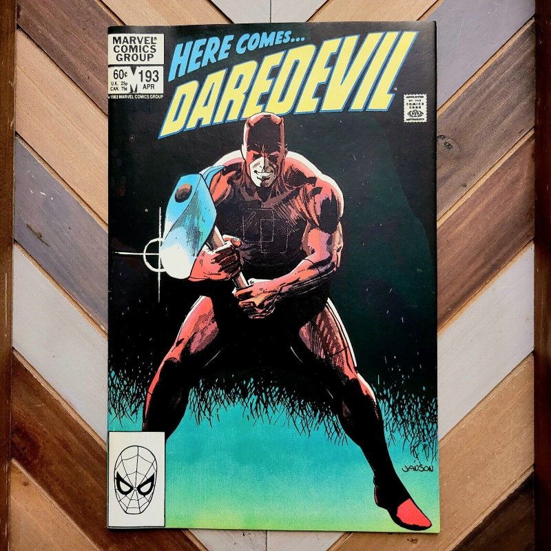 DAREDEVIL #193 VF+ Marvel 1983 Larry Hama Story BITSYS REVENGE Klaus Janson Art
