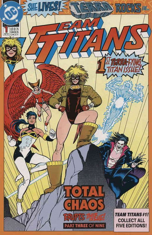 Team Titans #1E VF/NM ; DC | Terra - Total Chaos