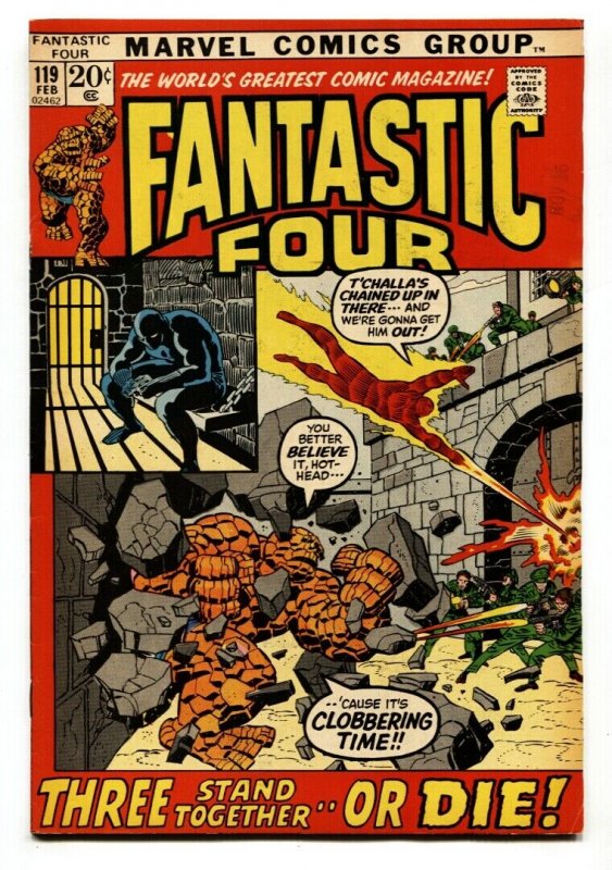 FANTASTIC FOUR #119 1972- THE THING-TORCH-BLACK PANTHER VF