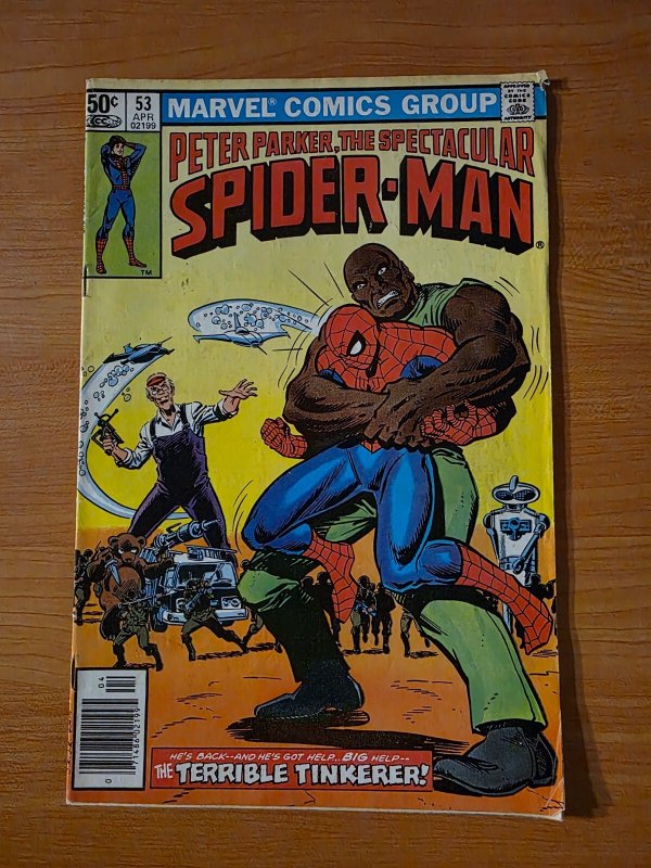 Spectacular Spider-Man #53 Newsstand Variant ~ VERY GOOD VG ~ 1981 Marvel