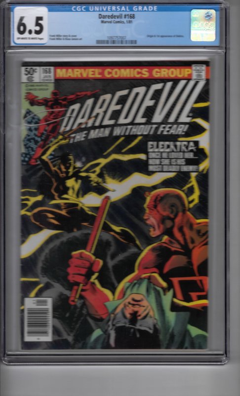 Daredevil #168 (1981) CGC Graded 6.5