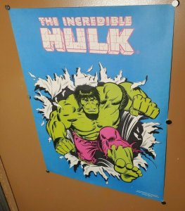 Incredible Hulk Poster 1979 Marvel Comic book promo Rare mint collectable