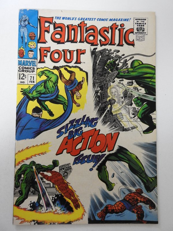 Fantastic Four #71 (1968) VG/FN Condition! moisture stain fc