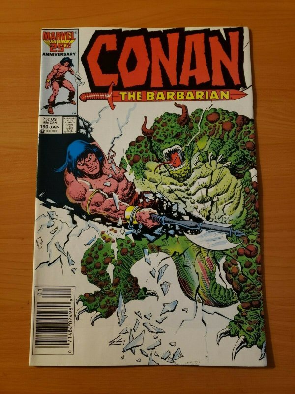 Conan The Barbarian #190 Newsstand Edition ~ NEAR MINT NM ~ 1987 Marvel