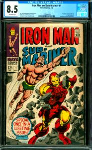 Iron Man and Sub-Mariner #1 CGC Graded 8.5 Pre-Dates Both Iron Man & Sub-Mar. #1
