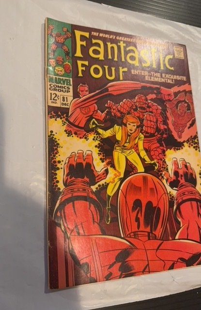 Fantastic Four #81 (1968) the exquisite elemental - crystal from inhumans