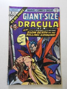 Giant-Size Dracula #3 (1974) GD+ Condition paint back cover