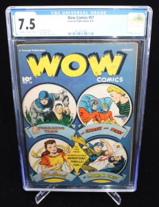 Wow Comics #57 (CGC 7.5) Jack Binder Cover & Art - 1947