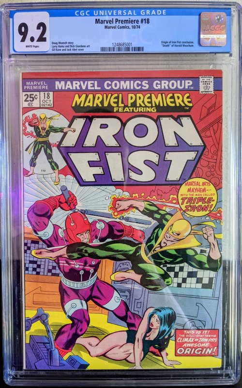 Marvel Premiere #18 (1974) CGC 9.2