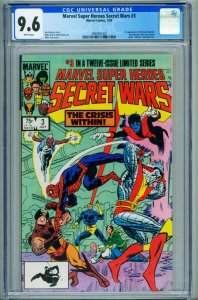 MARVEL SUPER HEROES SECRET WARS #3 CGC 9.6 1st Volana Titania -comic book 399...