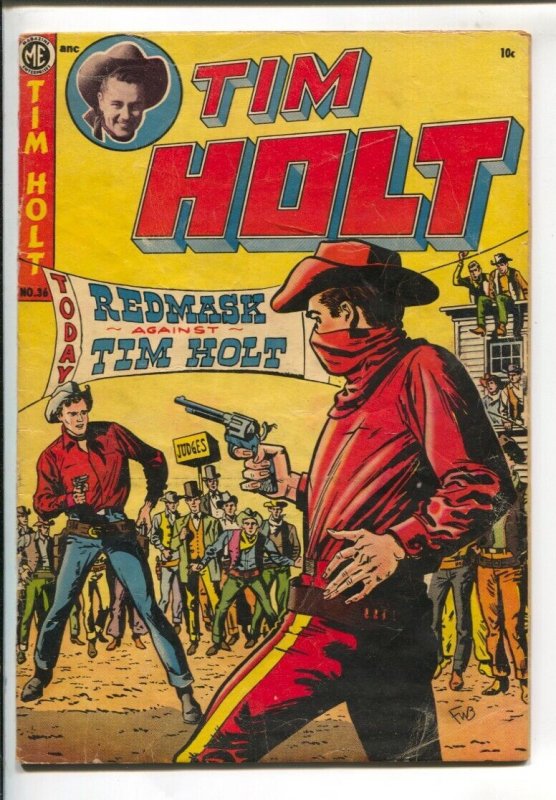 Timm Holt#36-1953-ME-Ghost Rider by Dick Ayers-Tim Holt vs Redmask-G
