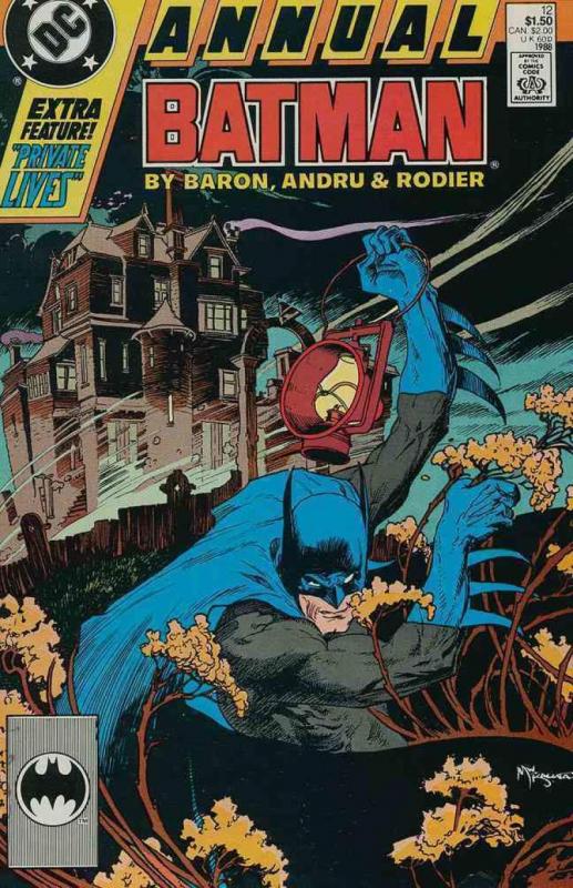 BATMAN #12 Annual, VF/NM, Mike Mignola, 1988, Private Lives, more BM in store