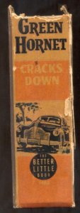 Green Hornet Cracks Down #1480 1942-Whitman-Fran Striker-Henry Valley art- VG