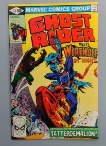 Ghost Rider #55, VF+ Werewolf by Night, Marvel Comics, 1981  JR1