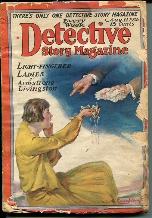 DETECTIVE STORY MAGAZINE-AUG 14 1926-LIVINSTON-LEONARD-THAYER-fair/good  FR/G