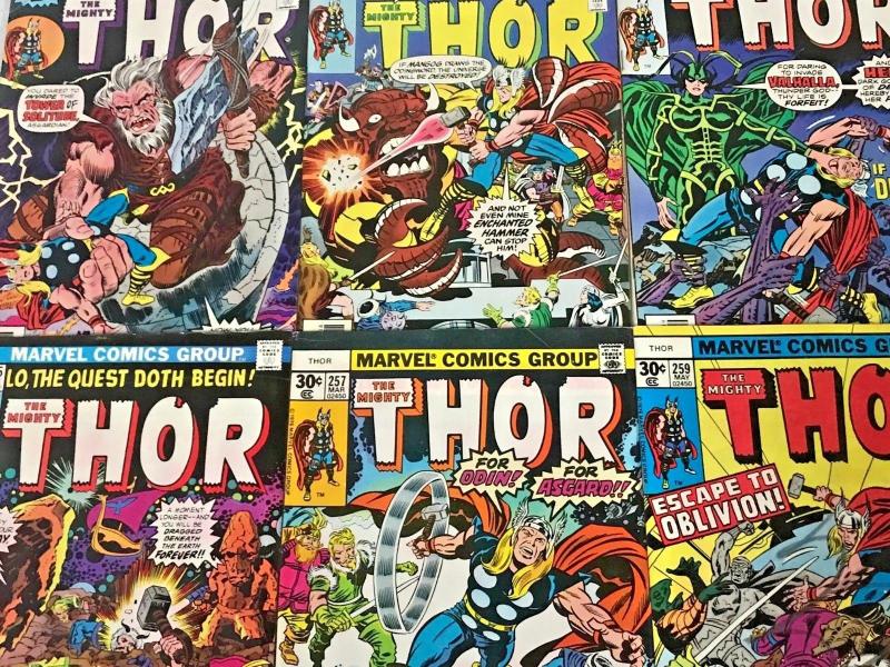 THOR#202-292 FN-VF LOT 1972-78 (30 BOOKS) MARVEL BRONZE AGE COMICS