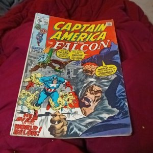 Captain America Comic Book #136 Marvel Comics 1971 Bronze Age The Falcon 1st Prt