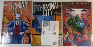 1996 Mixed Lot 3 #Terminal City 3, 4, Savage Dragon Red Horizon 1 Vertigo Comics