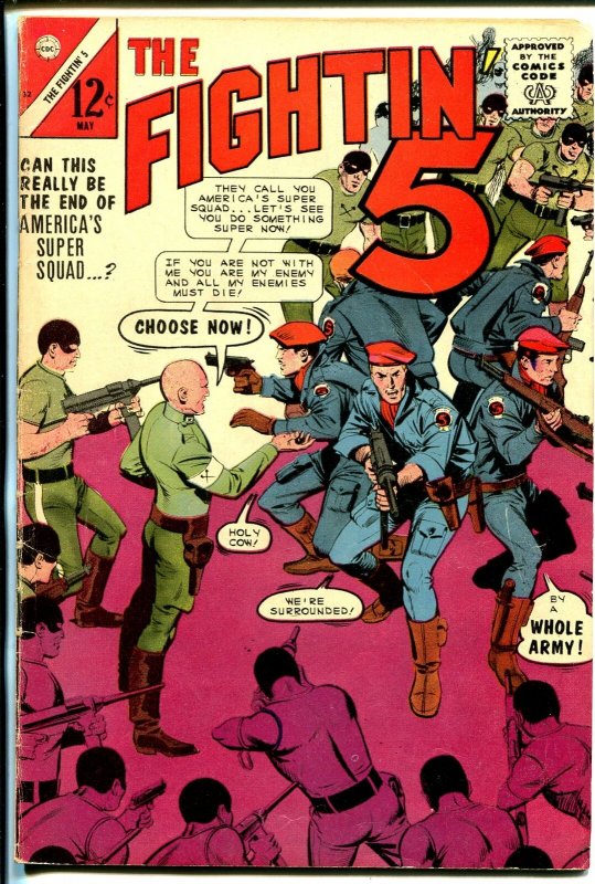 Fightin' 5 #32 1965-Charlton-America's Super Squad-VG