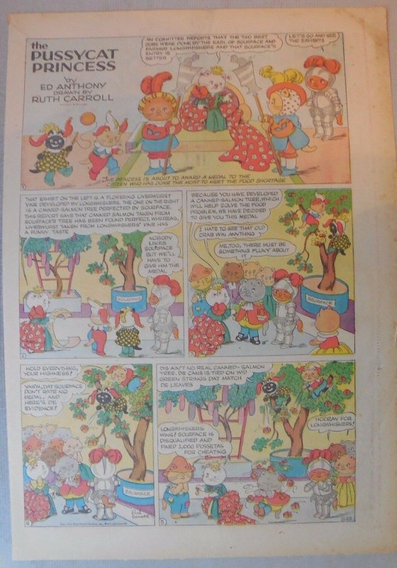 (38) Pussycat Princess by Ruth Carroll from 1943 Near Complete Year!