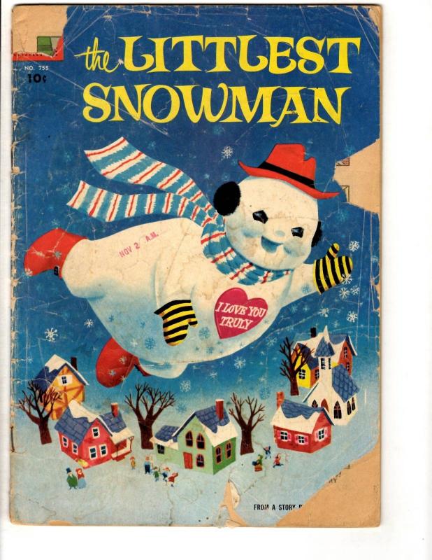 Four Color # 755 GD Dell Golden Age Comic Book Feat. Littlest Snowman JL8