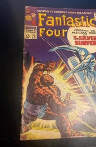 Fantastic Four #55 (1966)silver surfer vs the thing