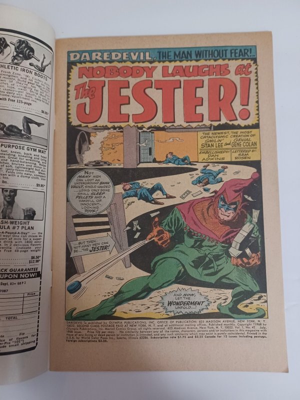 Daredevil #42 - The Jester - 1968 - VF