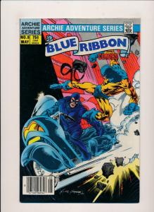 BLUE RIBBON COMICS Archie Adventure Series #5,7,8,9 FINE/VERY FINE (PF109)