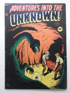 Adventures into the Unknown #4 (1949) Pre-Code Horror! Sharp VG Condition!