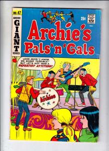 Archie's Pals 'n' Gals #47 (Aug-67) VG+ Affordable-Grade Archie, Betty, Veron...