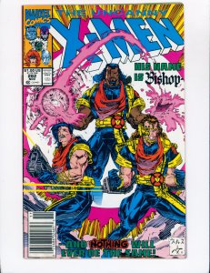 The Uncanny X-Men #282 (1991) Newsstand 1st cover, cameo app. of Bishop