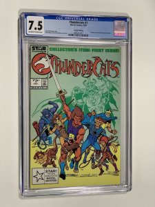 Thundercats 1 cgc 7.5 ow/wp marvel 1985 second print 
