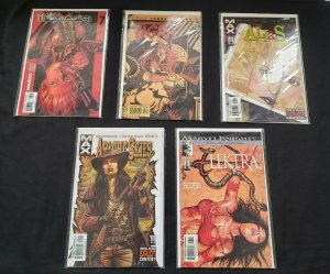 MISC MARVEL 5PC (VF/NM) BLACK WIDOW, MARVELS GIRLS, TIGRA DEEPEST CUTS 2002