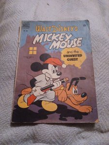 Four Color #286 Canadian Edition 1950 Mickey Mouse & Uninvited Guest Dell Comic