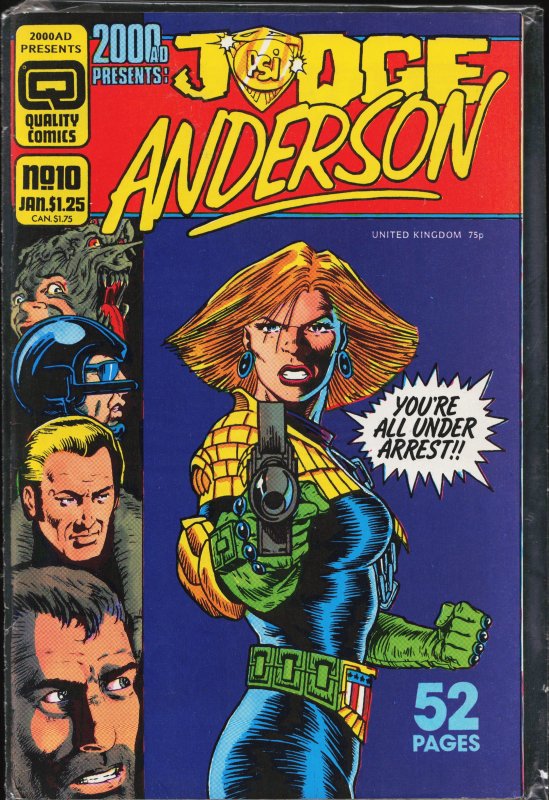 2000 AD Presents #10 (1987) Anderson PSI Division