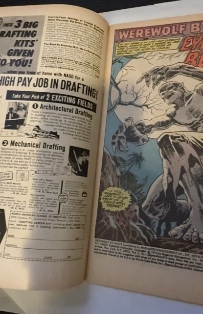 Werewolf by Night #1 (1972) 1st solo tittle Nf/VF