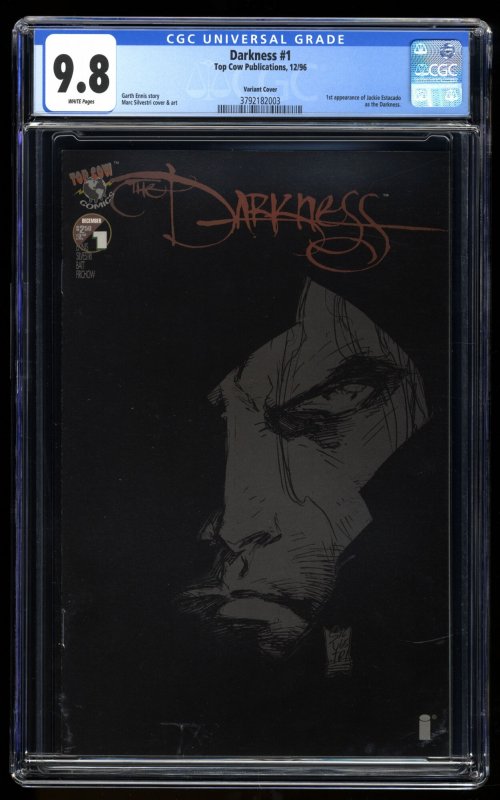 Darkness (2000) #1 CGC NM/M 9.8 White Pages Sylvestri Black Variant