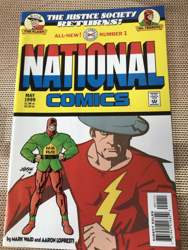 NATIONAL COMICS #1 : DC 5/99 VF+; JSA, Golden Age Flash & Mr. Terrific