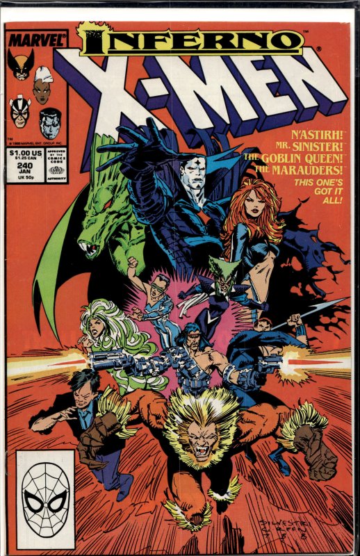 The Uncanny X-Men #240 (1989) X-Men
