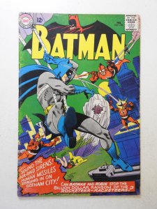 Batman #178 (1966) VG+ Condition moisture stain, 1/2 in spine split