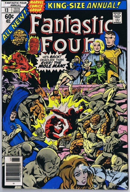 Fantastic Four Annual #13 ORIGINAL Vintage 1978 Marvel Comics 