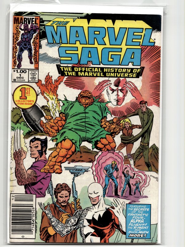The Marvel Saga The Official History of the Marvel Universe #1 (1985) Marvel ...